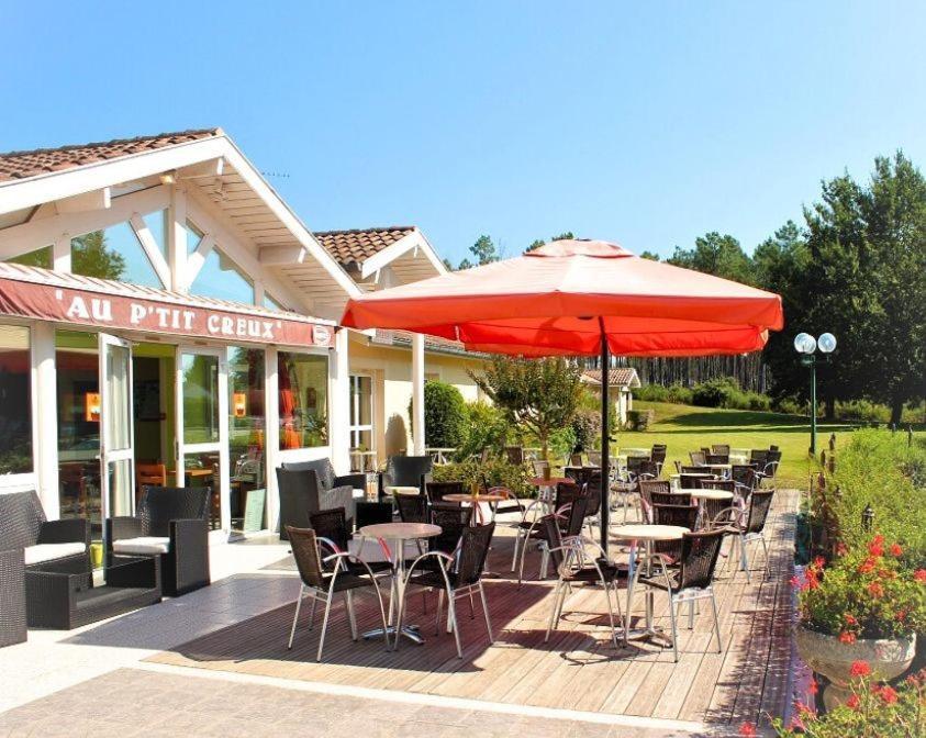 Au P'Tit Creux Des Landes Hotel Ychoux ภายนอก รูปภาพ
